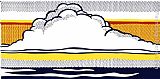 Roy Lichtenstein Famous Paintings - Cloud and Sea, 1964